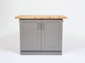 Aparador de madera 110x50x90 cm - gris-marrón claro - almacenamiento con 2 puertas de estilo moderno