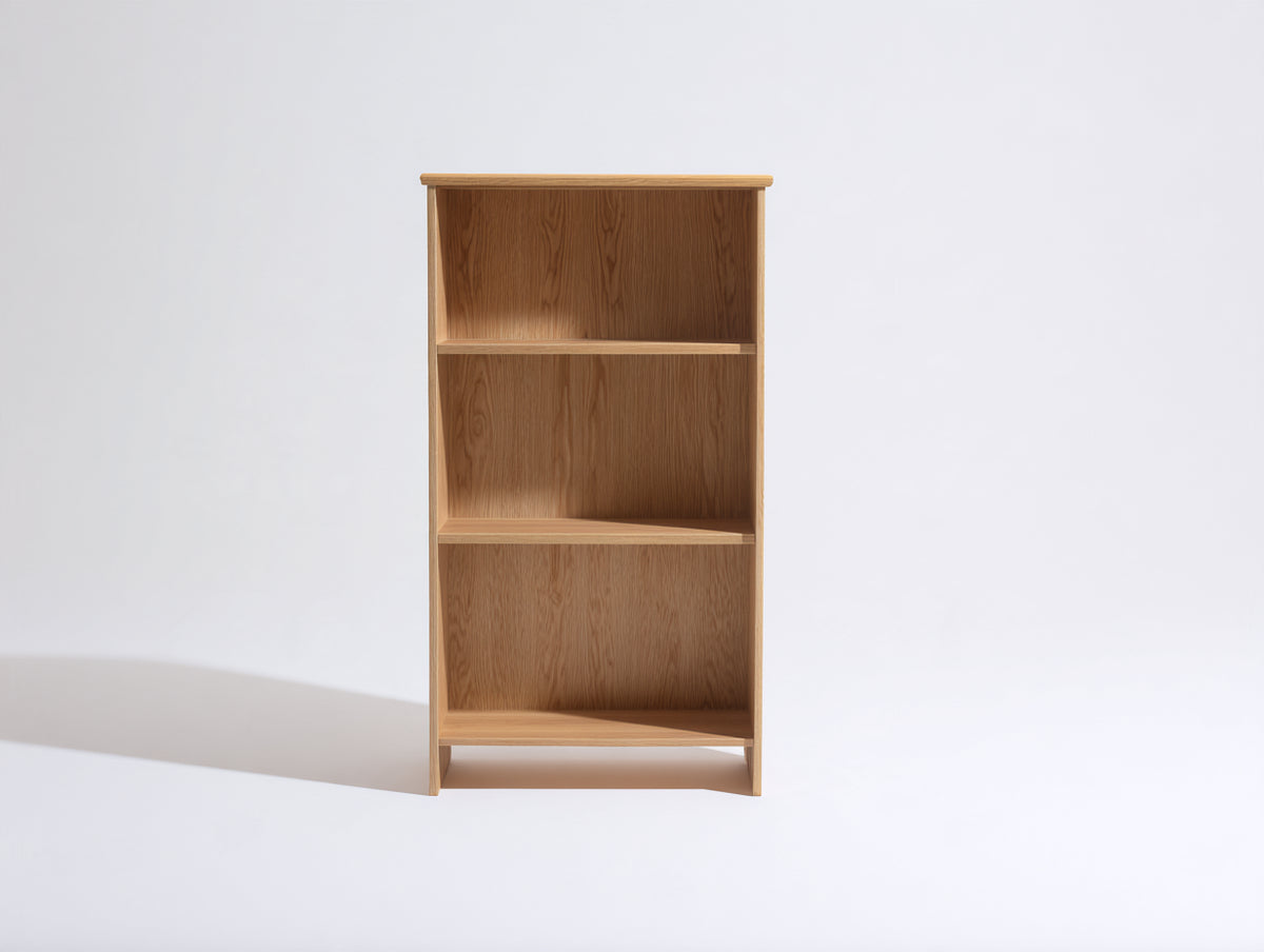 Estantería de madera 80x35x150 cm - marrón claro - almacenamiento abierto de estilo moderno